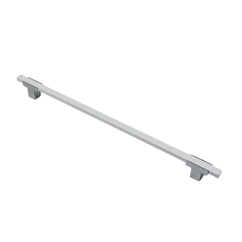 4777 - APPLIANCE PULL - Chrome Base with White Bar . 