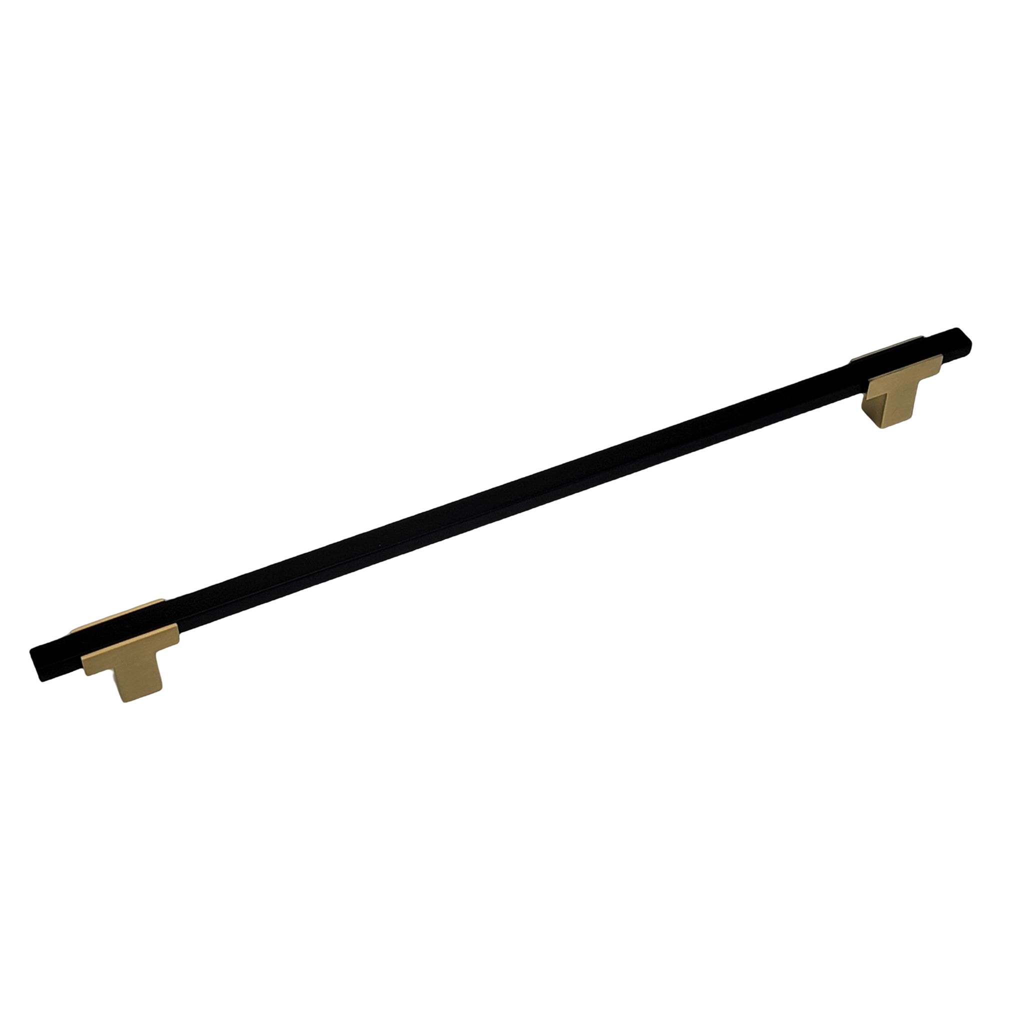 Modern Two Tone Appliance Pull - Brushed Gold Base 4778
