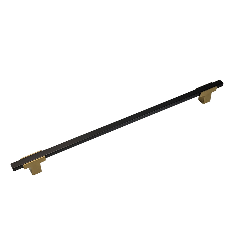 Modern Two Tone Appliance Pull - Brushed Gold Base 4778