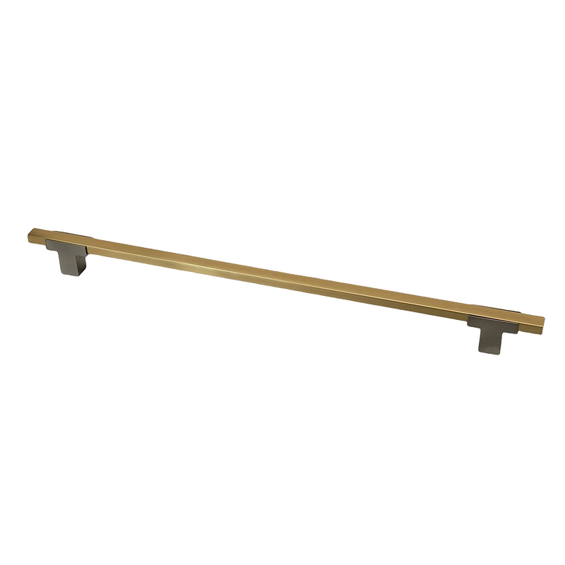 Modern Two Tone Appliance Pull - Brushed Nickel Base 4778