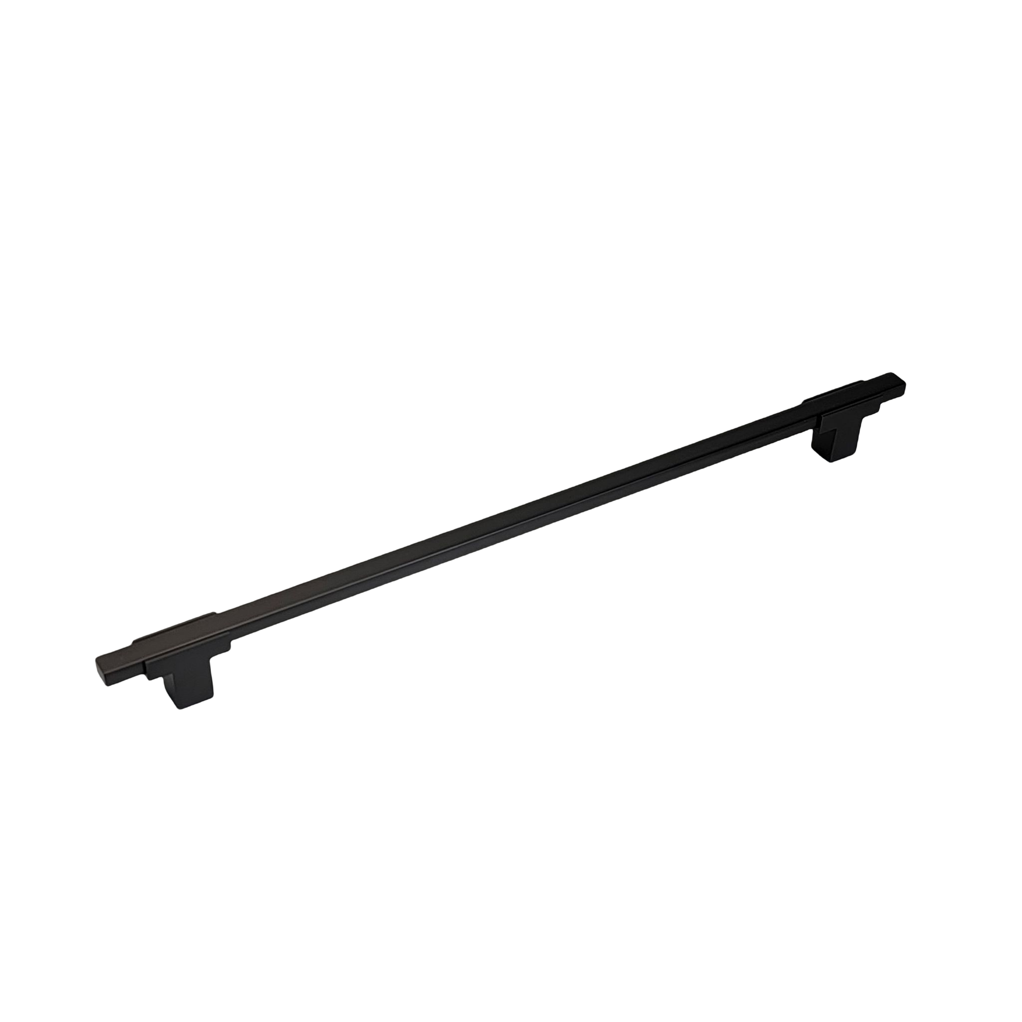 Modern Two Tone Appliance Pull - Matte Black Base 4778