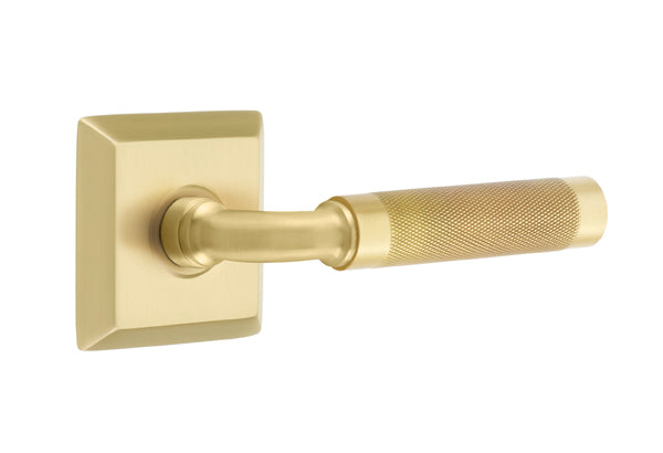 Emtek Select R-Bar Knurled Lever Quincy Rosette