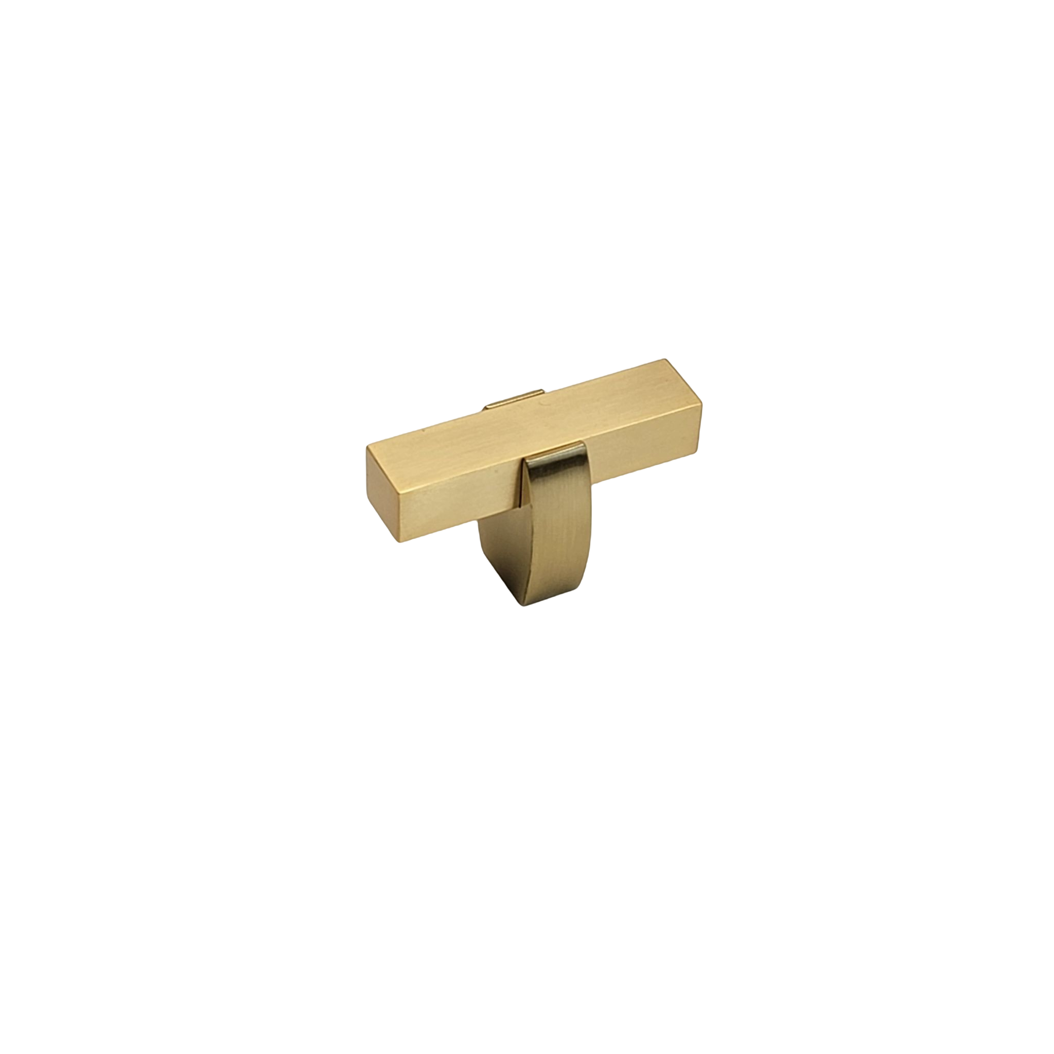 Modern Two Tone Knob - Brushed Gold Base 65