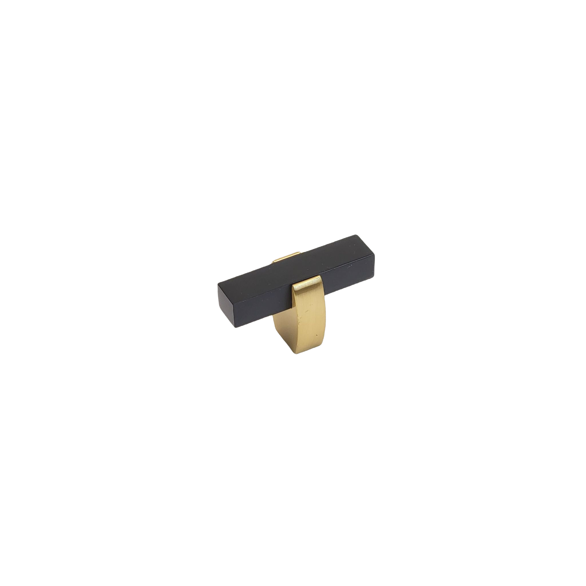 Modern Two Tone Knob - Brushed Gold Base 65
