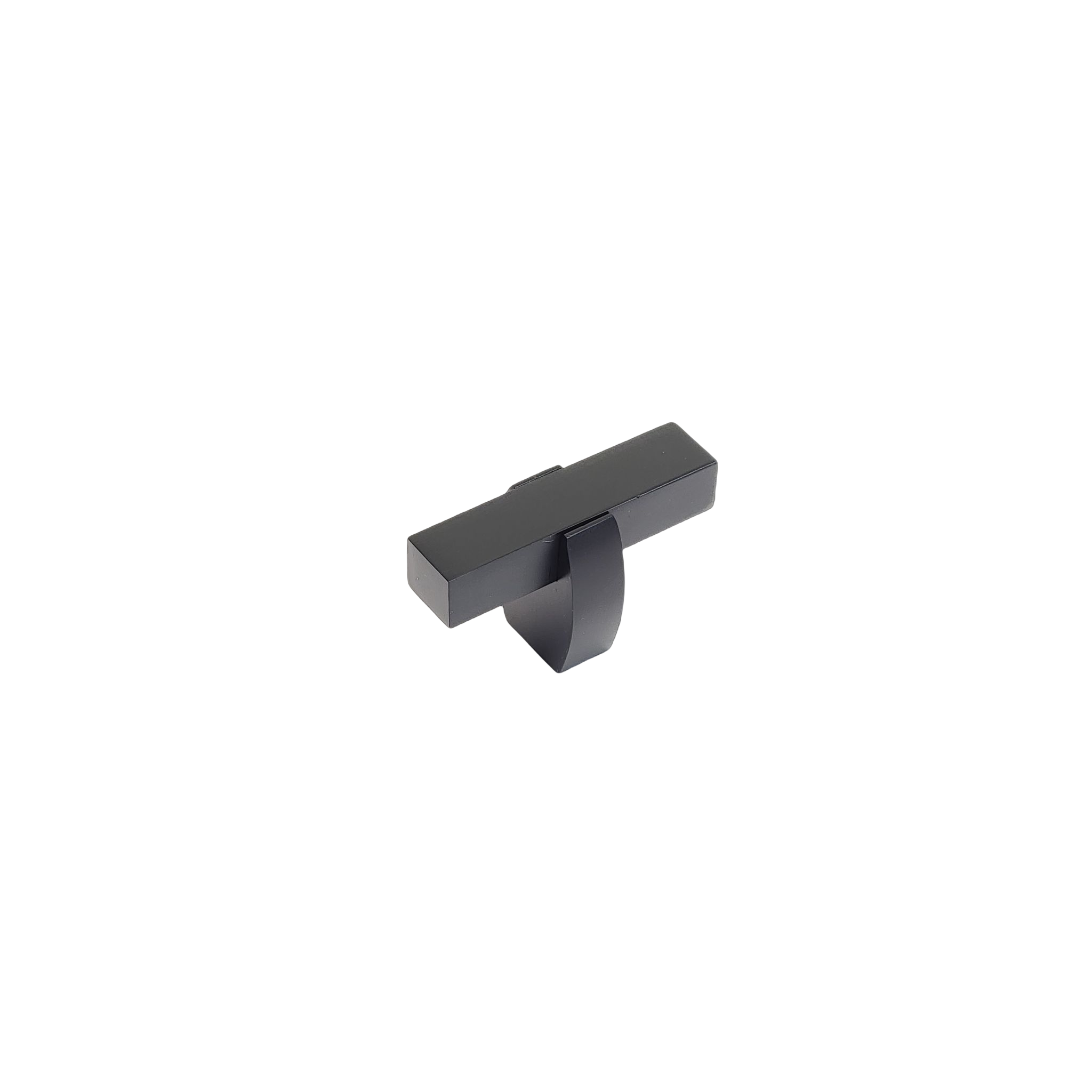 Modern Two Tone Knob - Matte Black Base 65