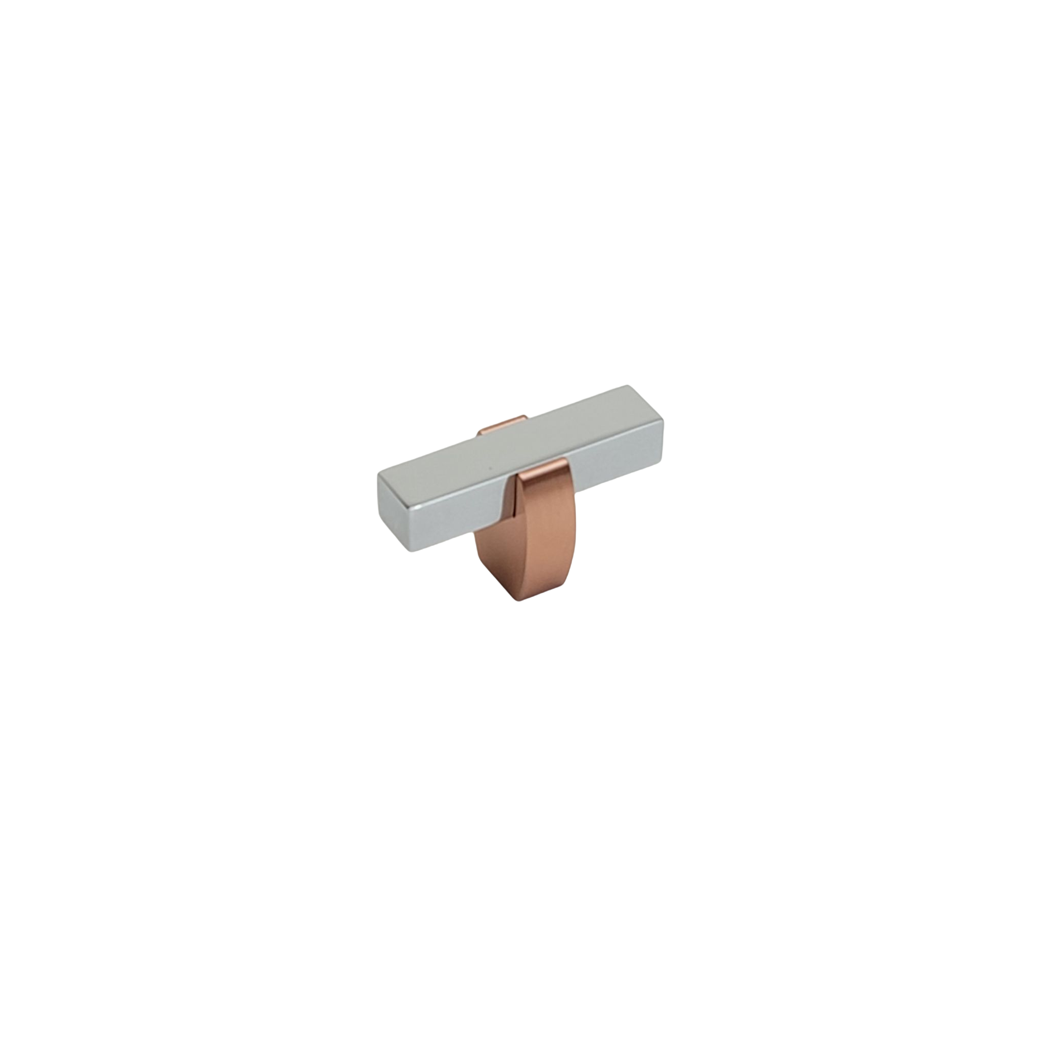 Knob 65 - Rose Gold Stems with Chrome bar. 