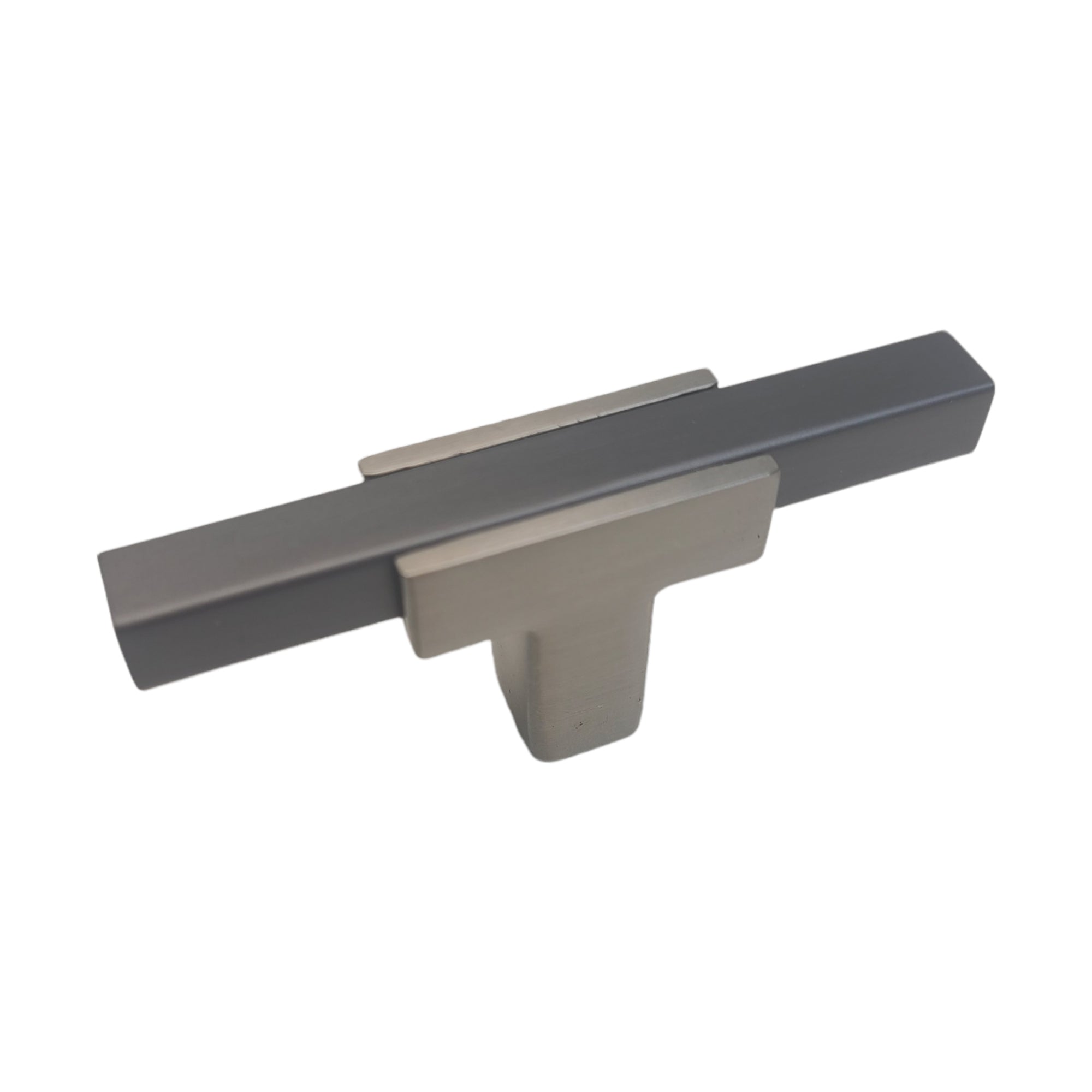 Two Tone T-Bar Knob - Brushed Nickel Base 67