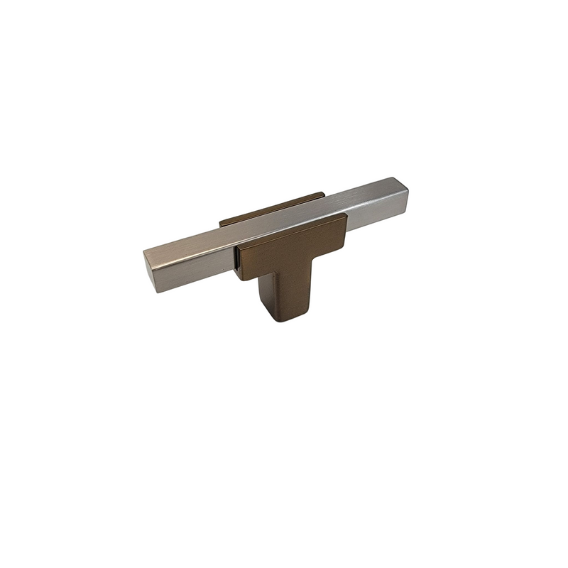 67 - Champagne Bronze stem with Brushed Nickel bar