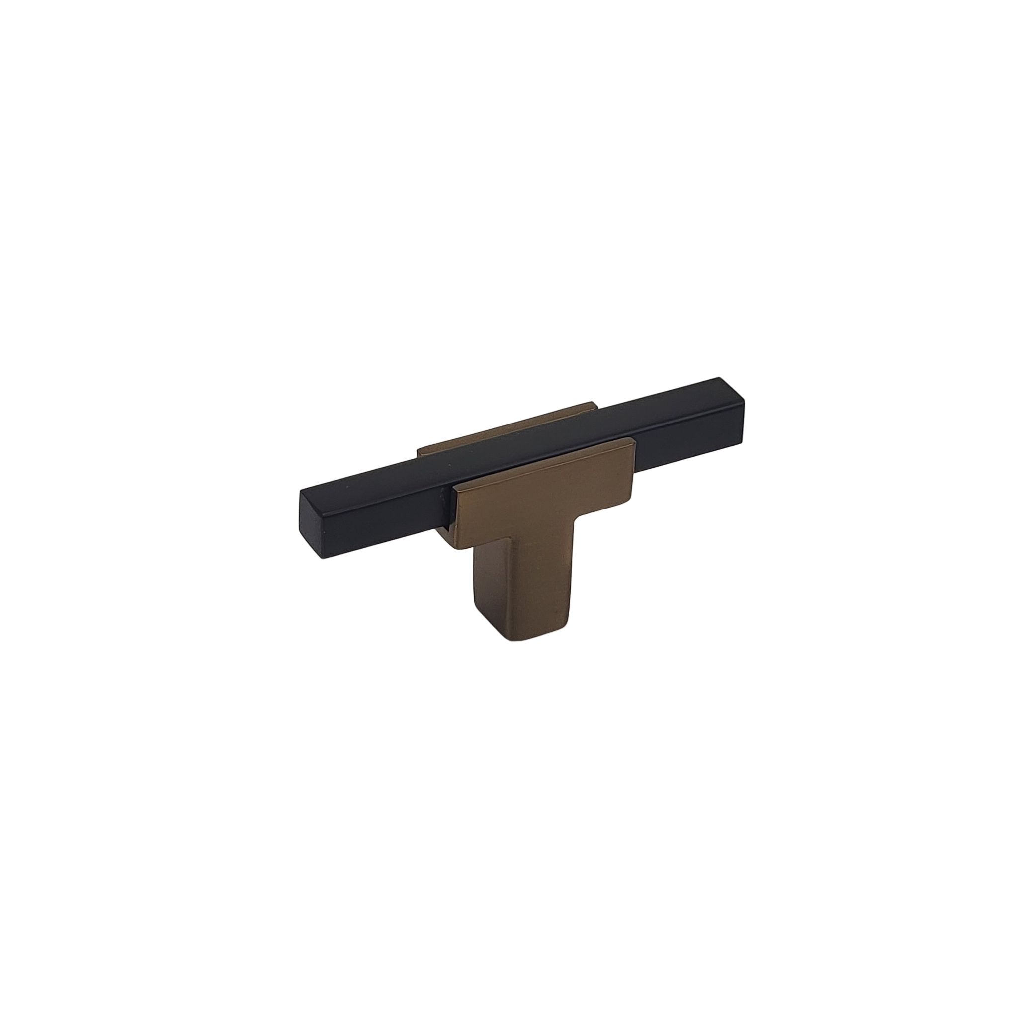Knob 67 - Champagne Bronze stem with Matte Black Bar.