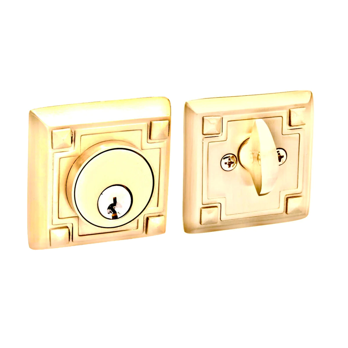 Emtek Brass Arts & Crafts Deadbolt