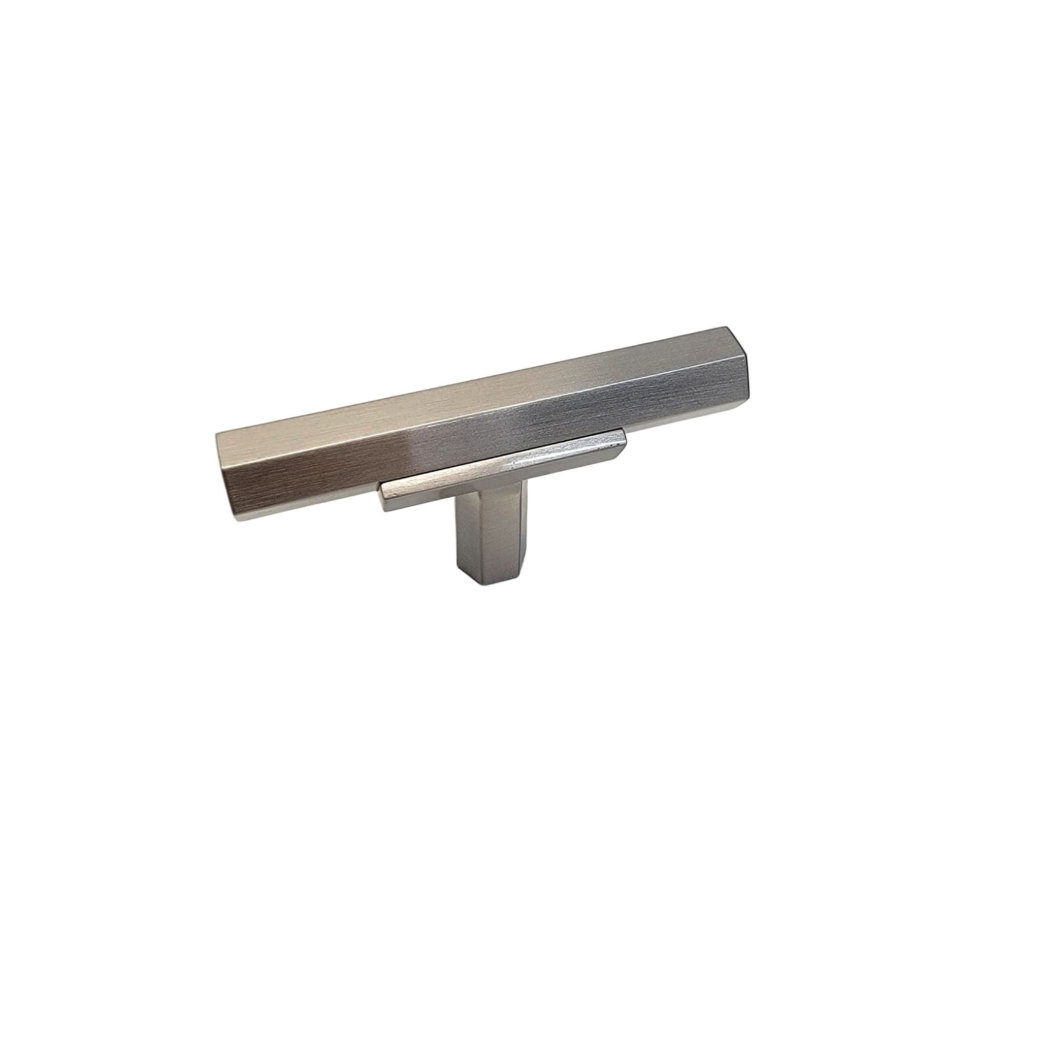 brushed nickel stem with brushed nickel bar.
