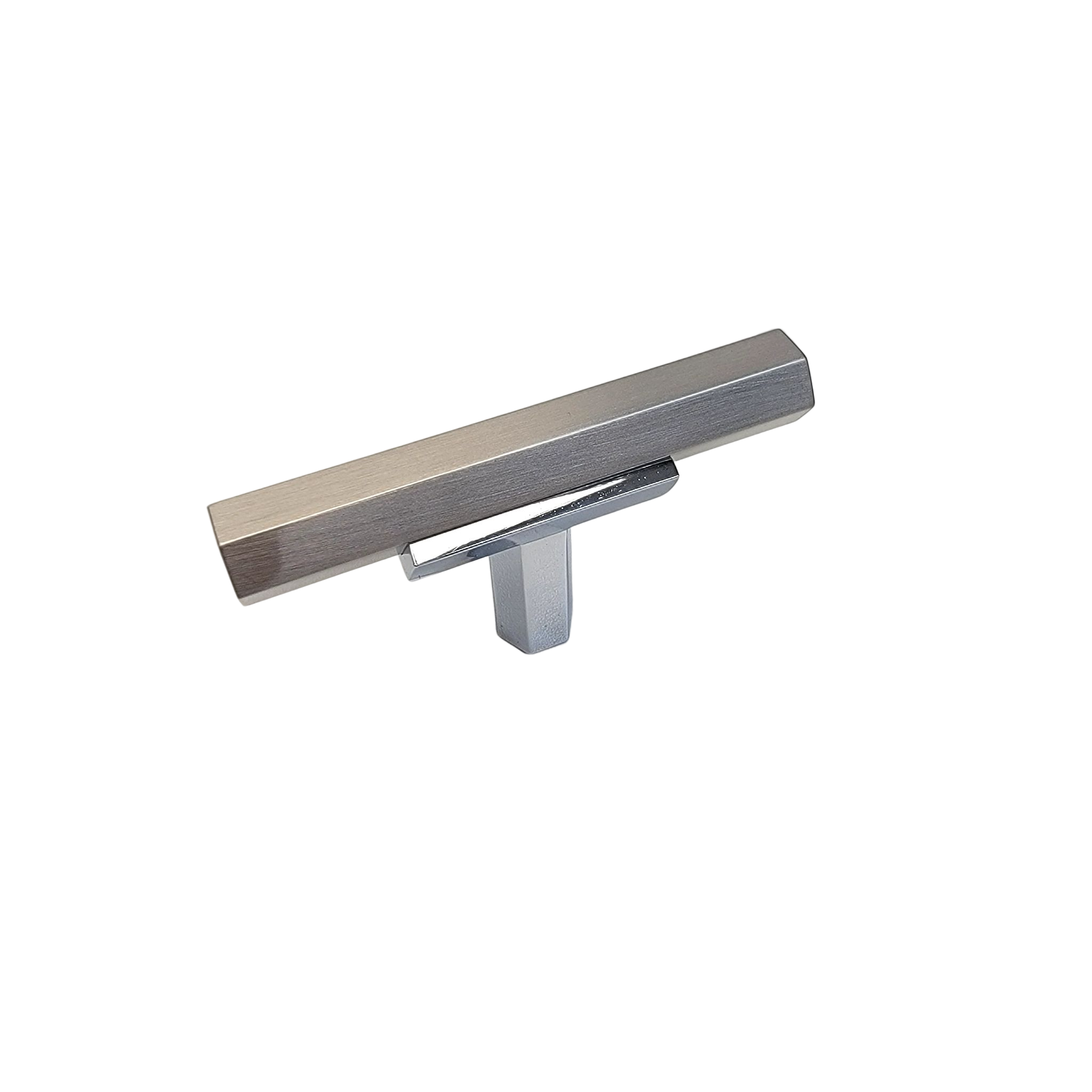 Chrome stem with brushed  Nickel bar.