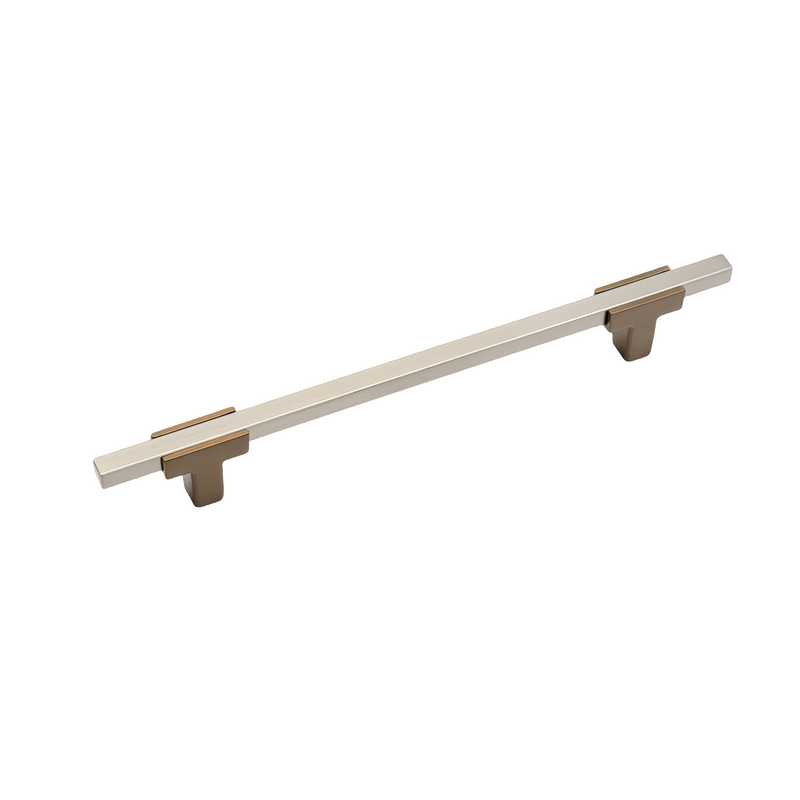 Champagne bronze stems with brushed Nickel bar available in all sizes.