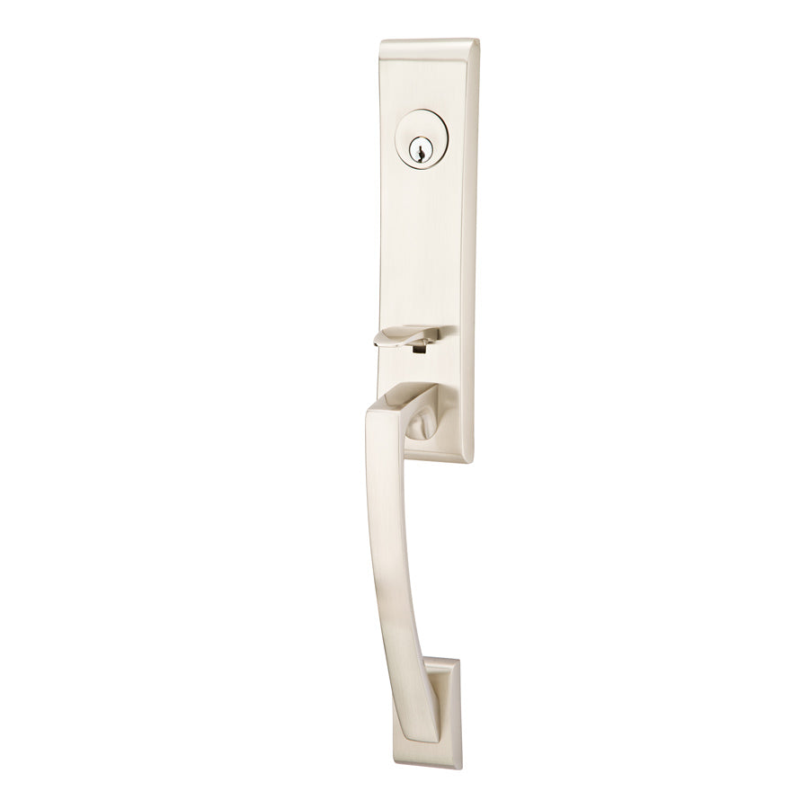 Apollo Brass Tubular Entryset in Satin Nickel finish