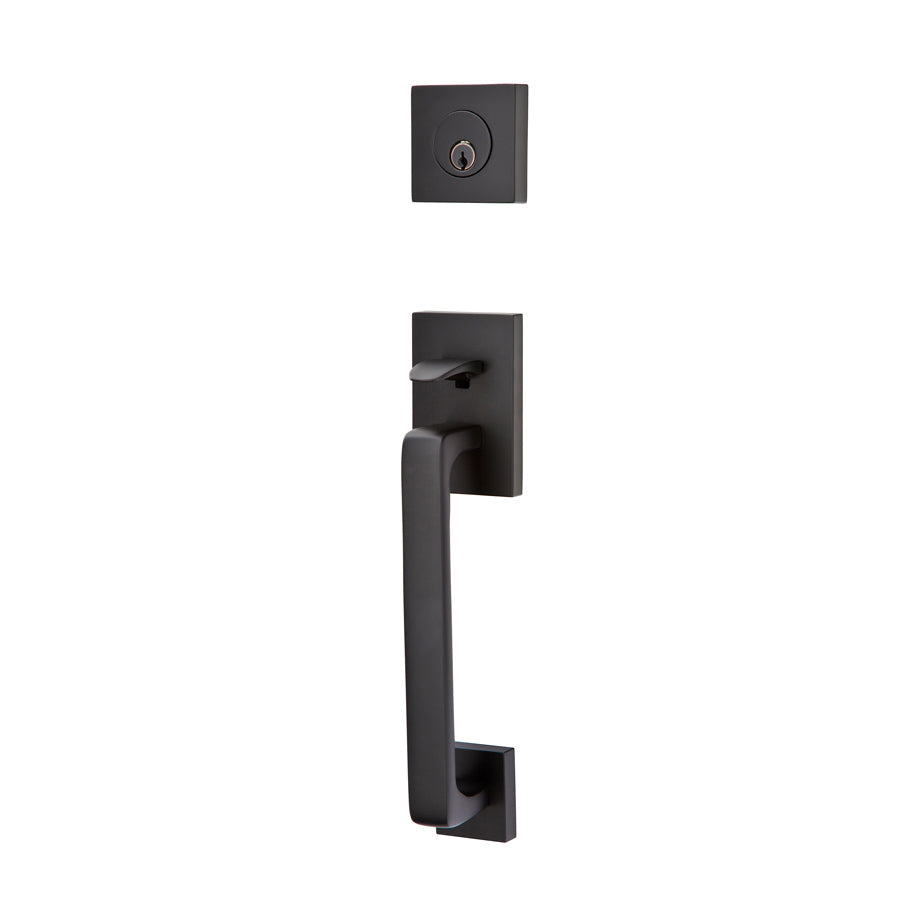Baden Brass Tubular Entryset in Matte Black finish