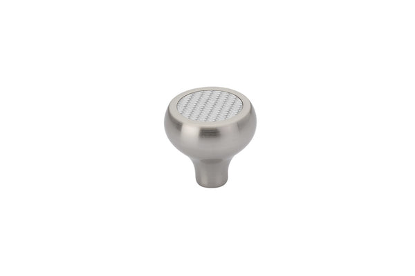 Emtek Carbon Fiber Knob-Silver