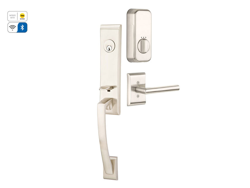 EMPowered™ Smart Lock Upgrade - Works with Yale Access App Apollo Entry Set in Satin Nickel