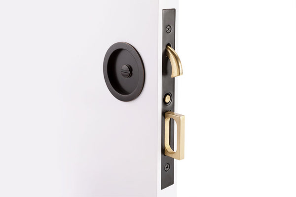 Emtek Round Pocket Door Mortise Locks