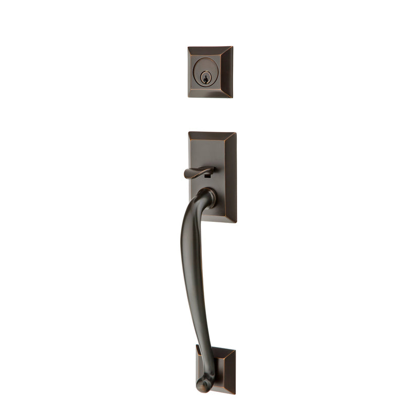 Franklin Sectional Entrance Handlesets in Oil Rubbed Bronzefinish