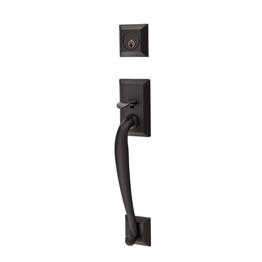 Franklin Sectional Entrance Handlesets in Matte Black finish