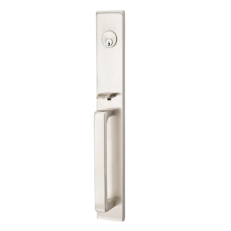 Lausanne Brass Tubular Entryset in Satin Nickel finish