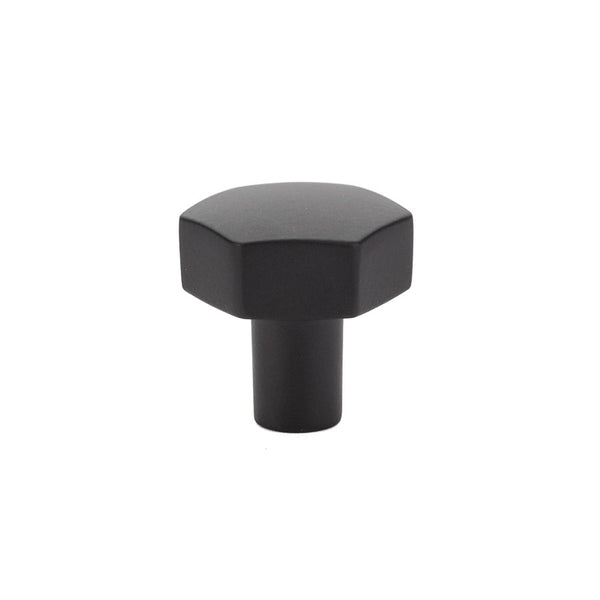 Emtek Mod Hex Knob Flat Black