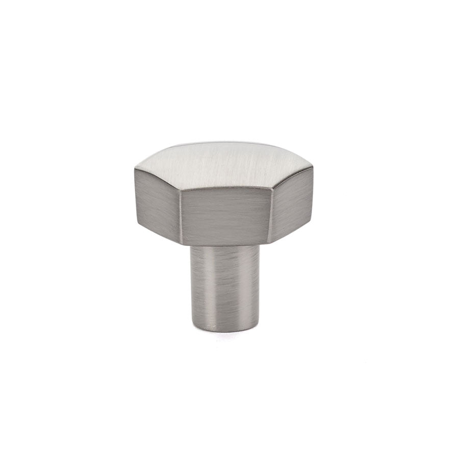 Emtek Mod Hex Knob Satin Nickel