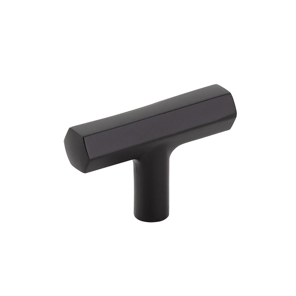 Emtek Mod Hex T-Knob Flat Black