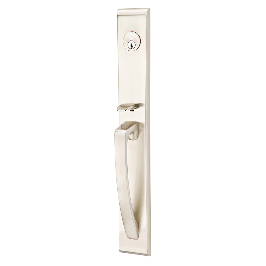 Orion Brass Tubular Entryset in Satin Nickel finish