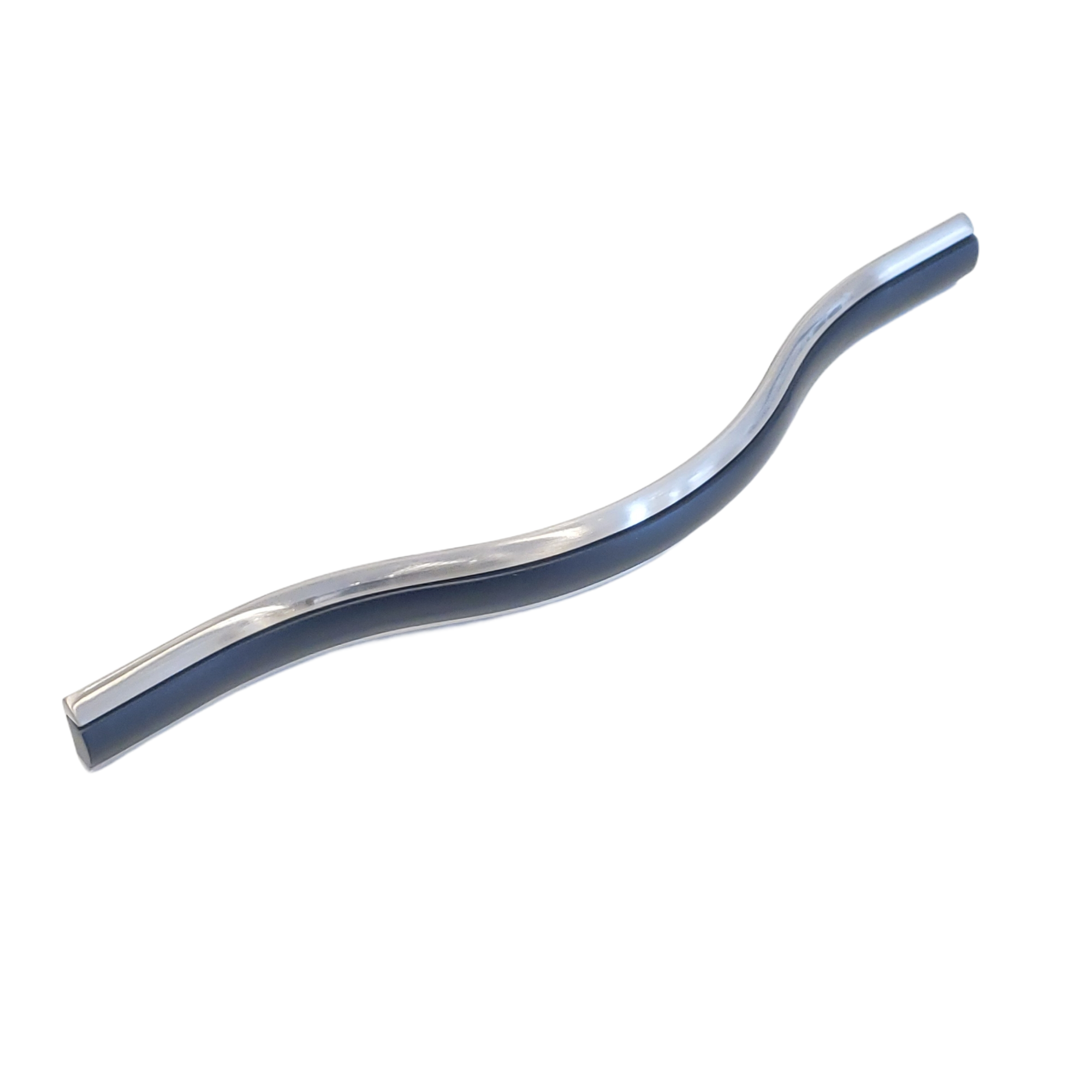 Chrome base Matte Black Arch Shape Bathroom pull