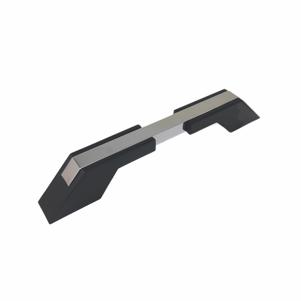 Wide Two Tone Modern Kitchen Handle - Matte Black Base 770