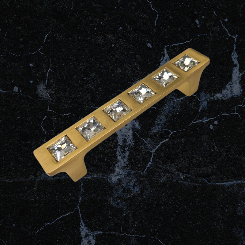 Square Crystal Handle - 491
