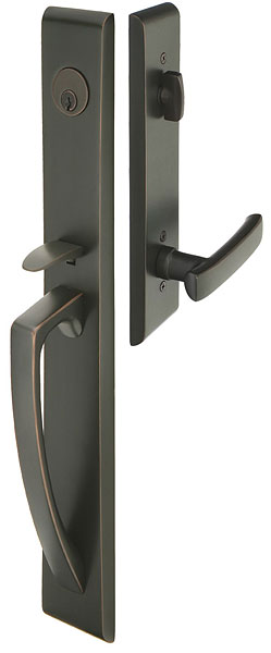 Orion Brass Tubular Entryset with Geneva lever in Oil Rubbed Bronze finish