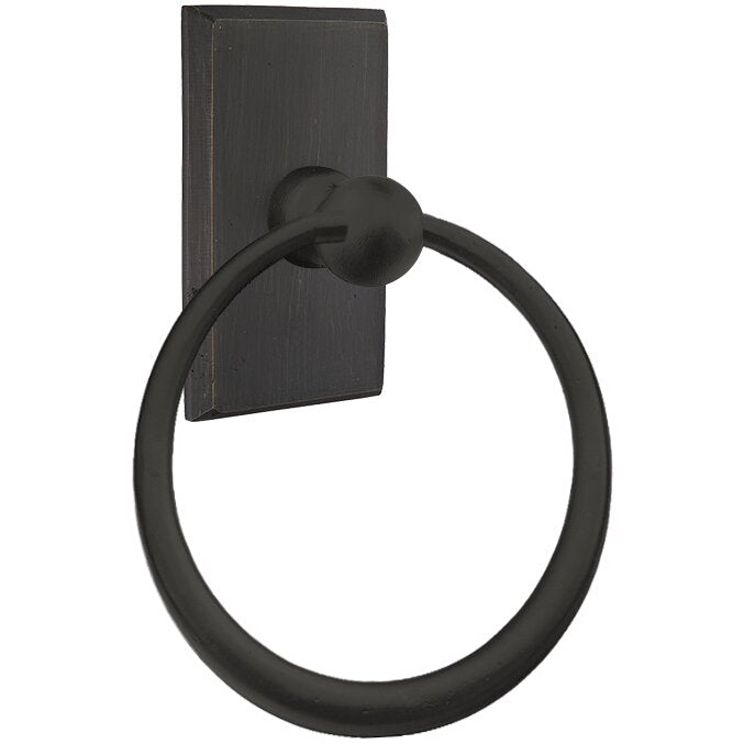 Emtek Sandcast Bronze Towel Ring