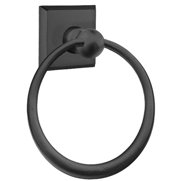 Emtek Sandcast Bronze Towel Ring