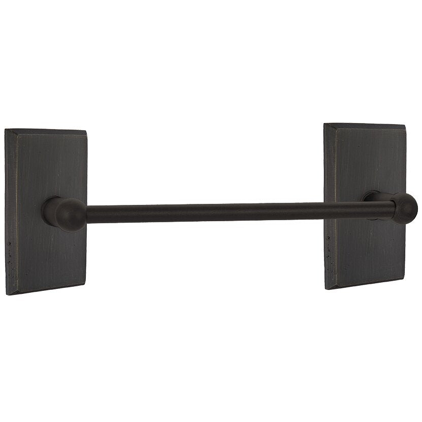 Emtek Sandcast Bronze Towel Bar