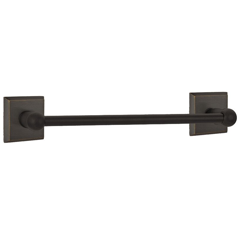 Emtek Sandcast Bronze Towel Bar