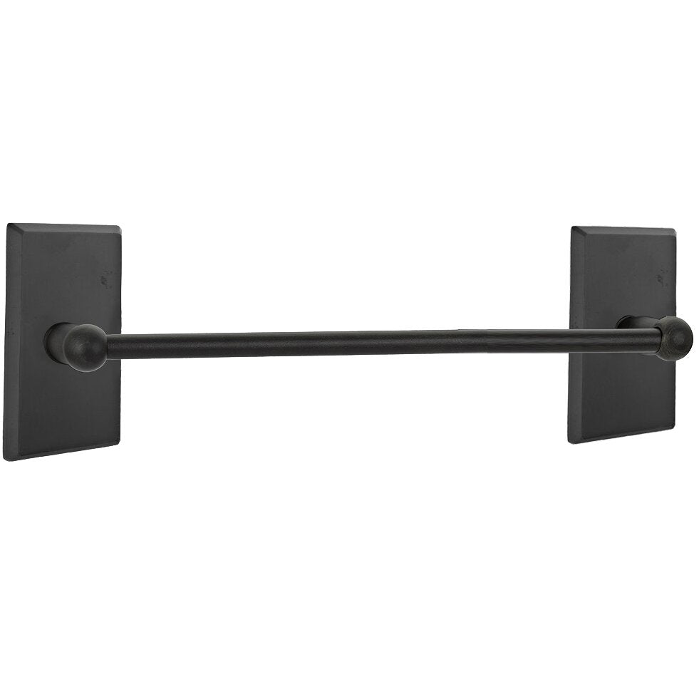 Emtek Sandcast Bronze Towel Bar