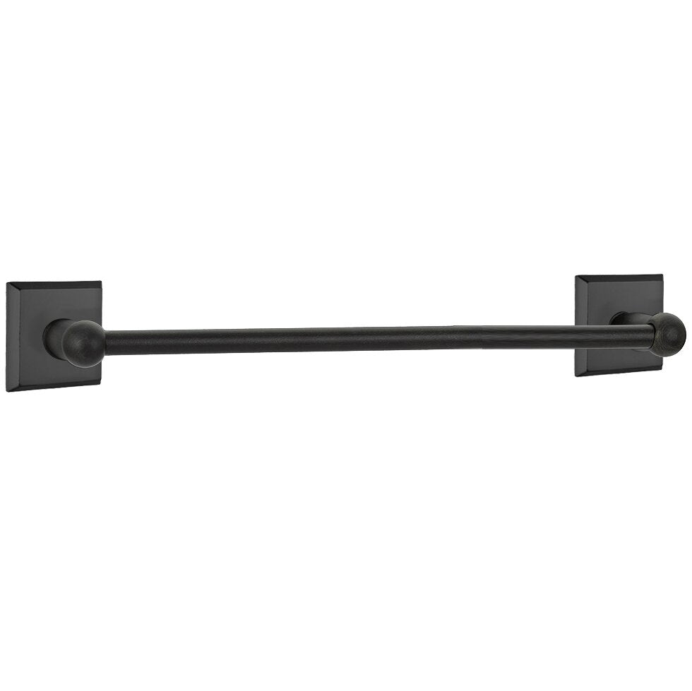 Emtek Sandcast Bronze Towel Bar