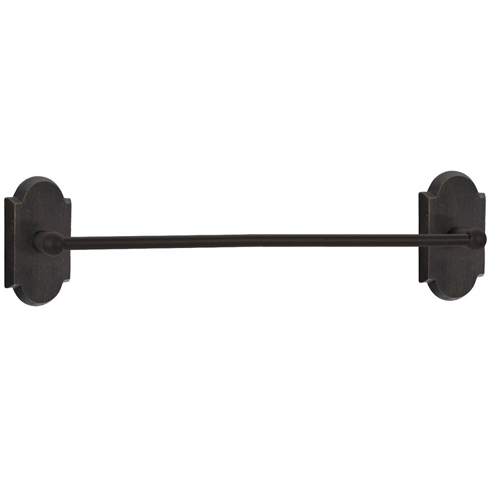 Emtek Sandcast Bronze Towel Bar