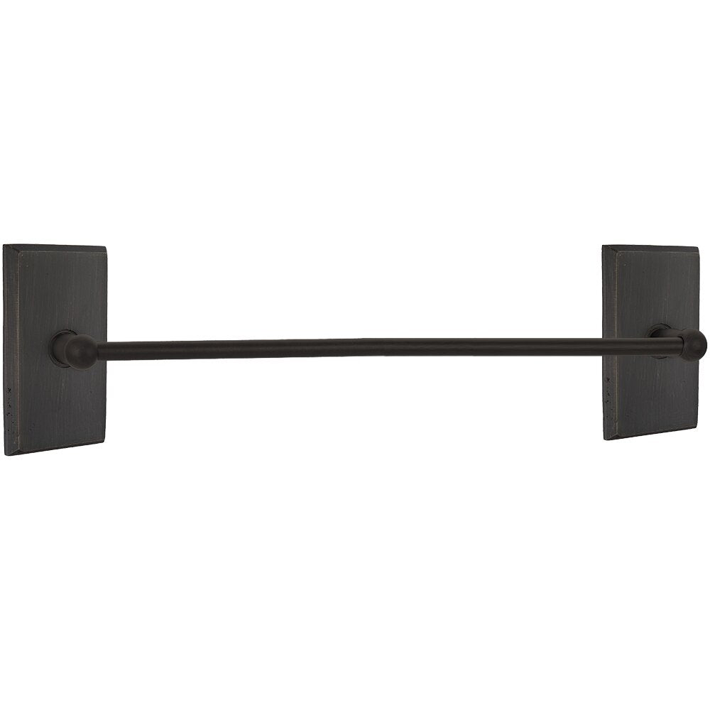 Emtek Sandcast Bronze Towel Bar