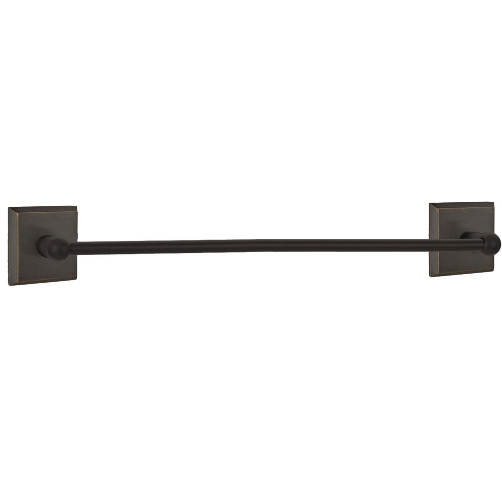 Emtek Sandcast Bronze Towel Bar
