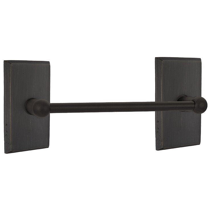 Emtek Sandcast Bronze Towel Bar