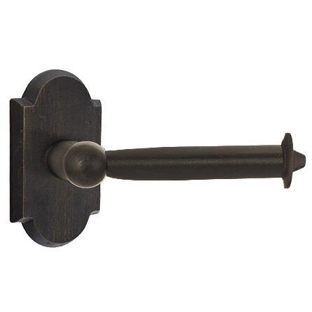 Emtek Sandcast Bronze Paper Holder - Bar Style
