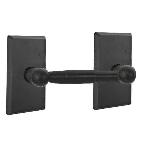 Emtek Sandcast Bronze Paper Holder - Spring Rod Style