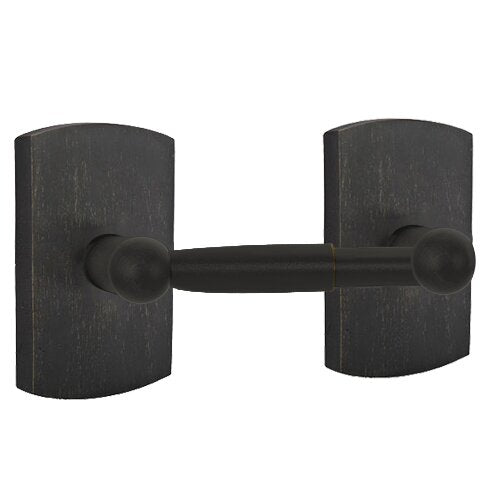 Emtek Sandcast Bronze Paper Holder - Spring Rod Style