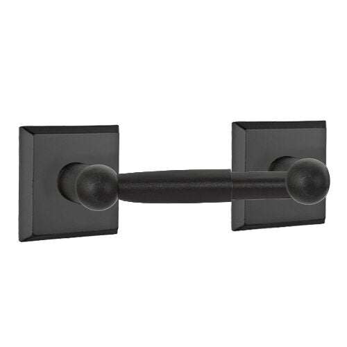 Emtek Sandcast Bronze Paper Holder - Spring Rod Style