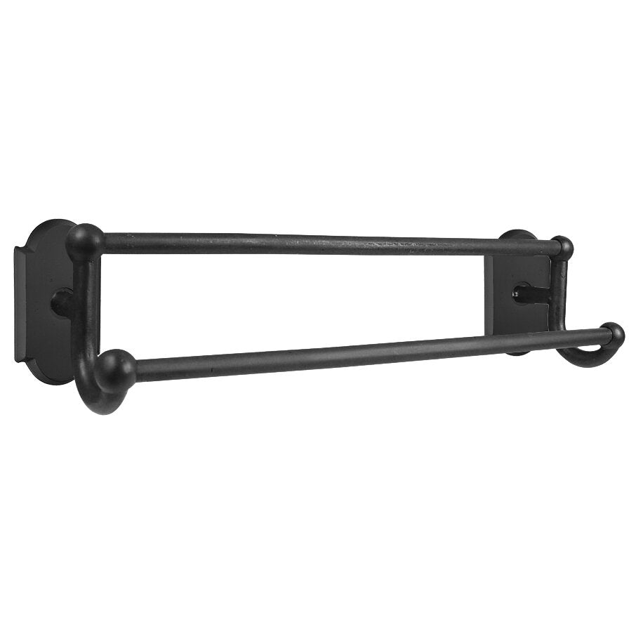 Emtek Sandcast Bronze Double Towel Bar