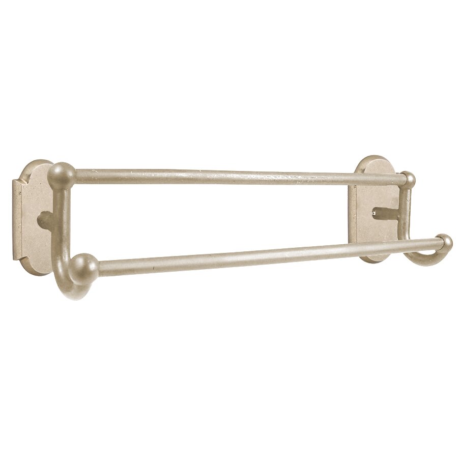 Emtek Sandcast Bronze Double Towel Bar