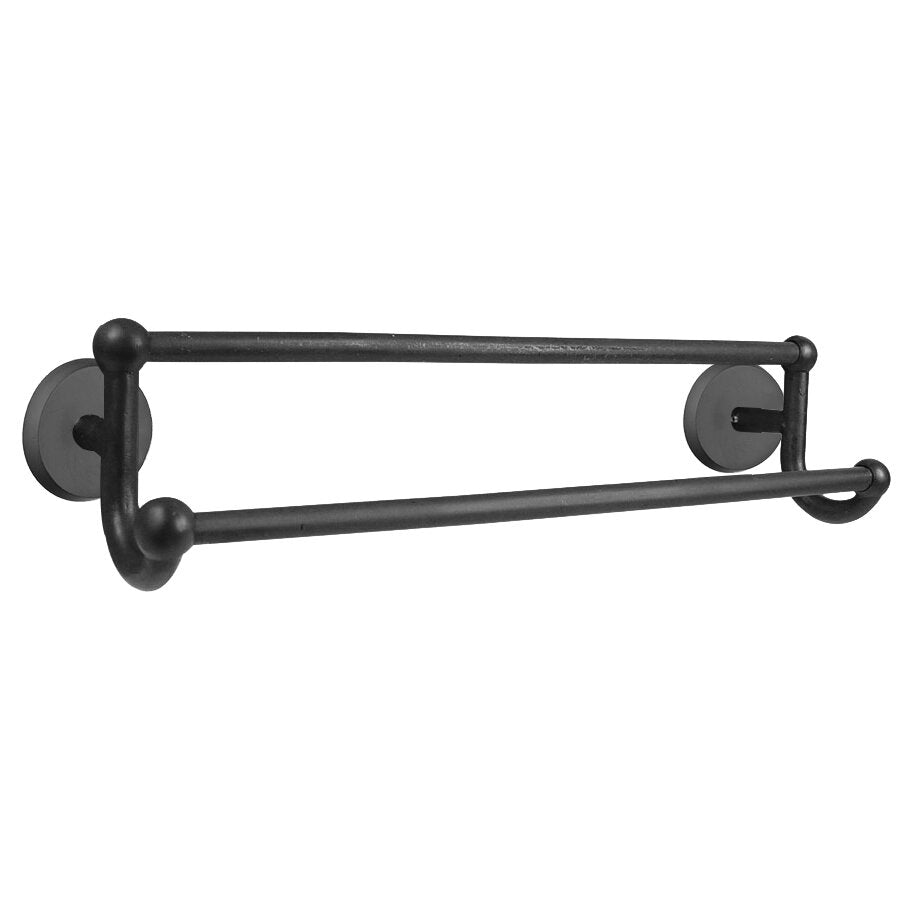 Emtek Sandcast Bronze Double Towel Bar